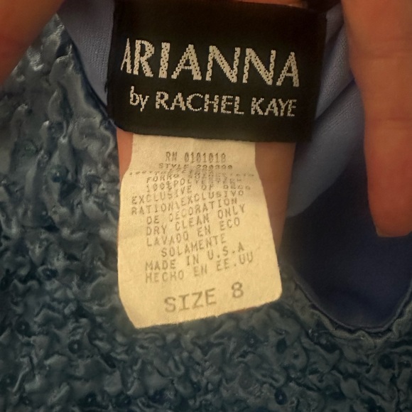 Periwinkle Cinderella gown size 8 Satin with elasticated band top. - Picture 5 of 9